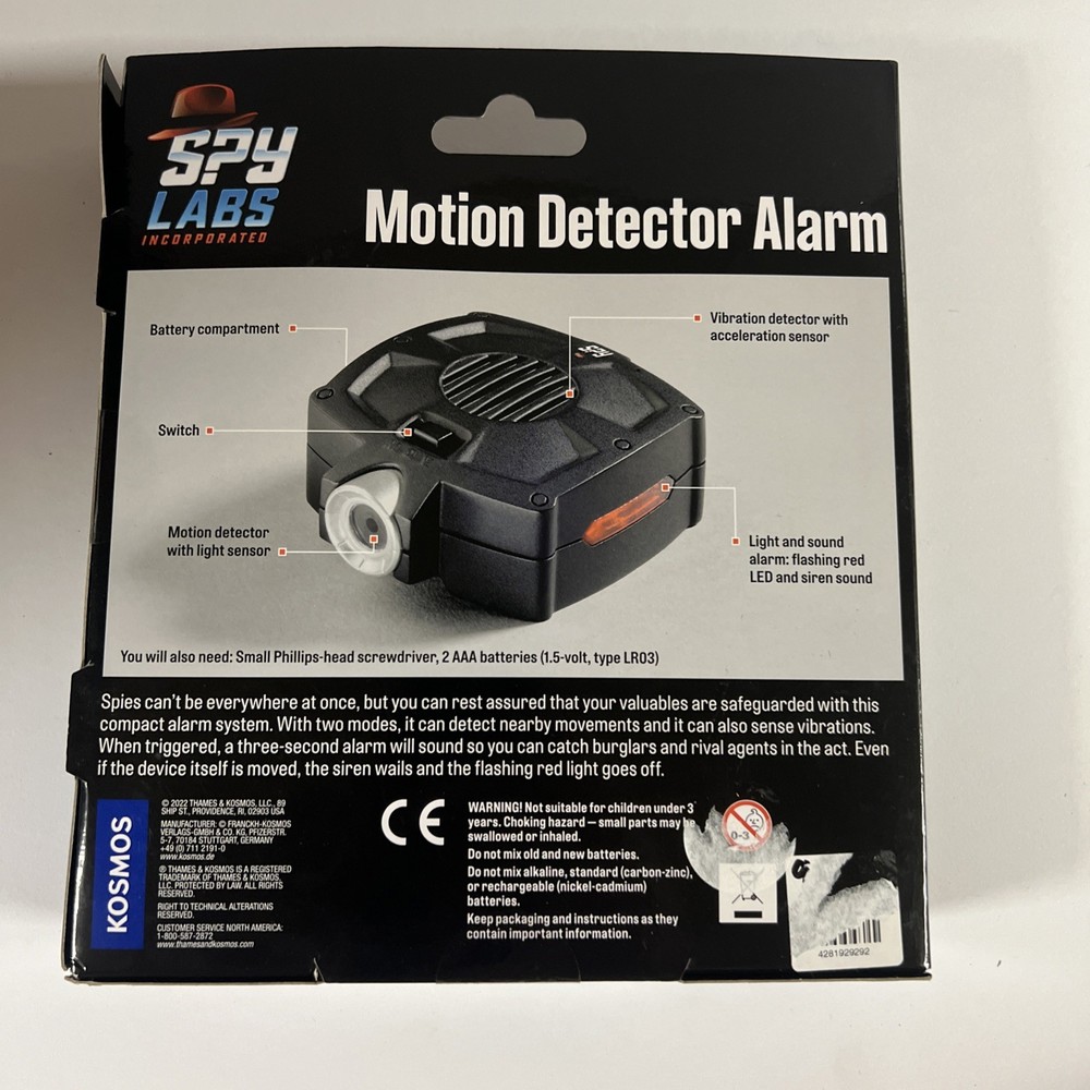 Spy Labs: Motion Detector Alarm
