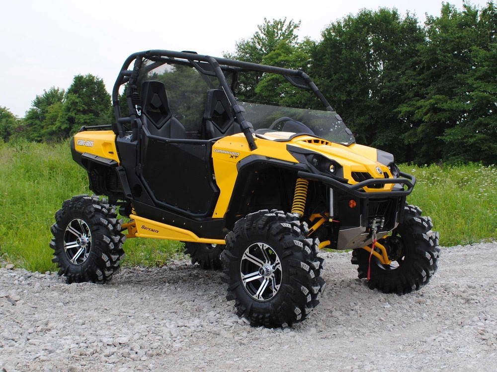 SuperATV Scratch Resistant Half Windshield for Can-Am Commander 1000 / MAX 2021+