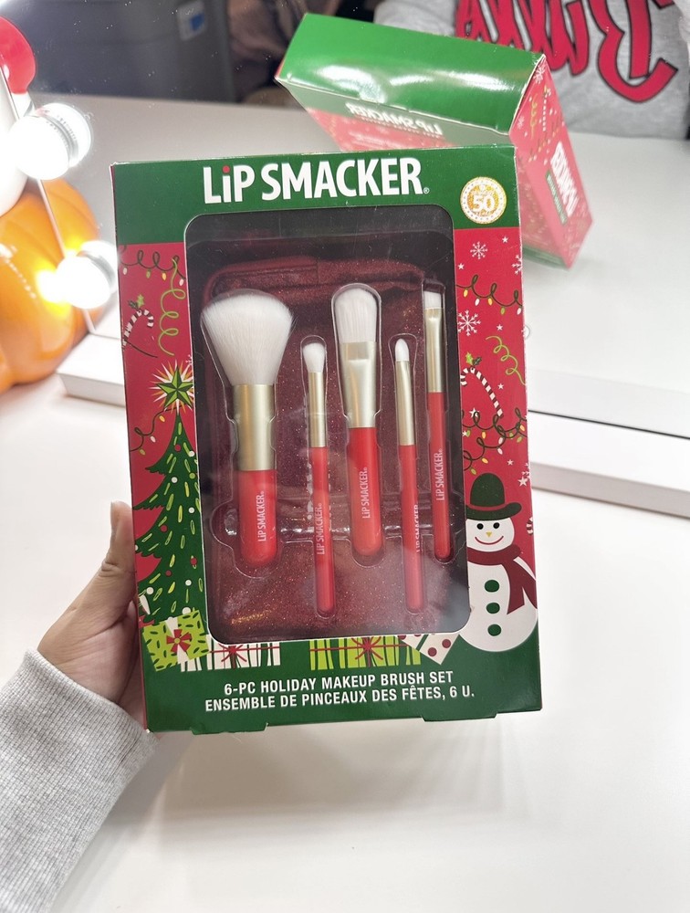 Lip Smacker 6Pcs Holiday Makeup Brushes