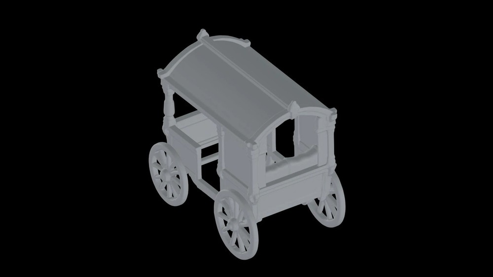 5x 3D STL Medieval Carts – Authentic Wagon Models for 3D Printing