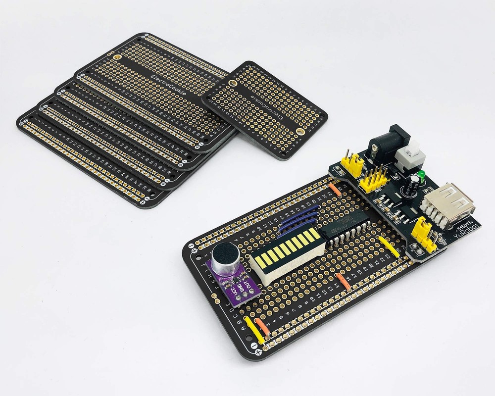 Prototype PCB Solderable Breadboard for Electronics Projects Compatible for D...