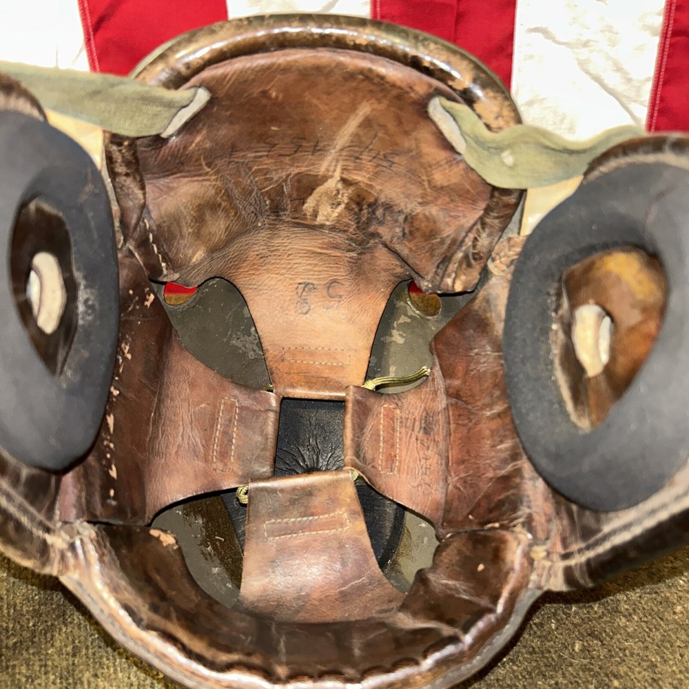 Authentic WW2 Belgian Tanker Helmet