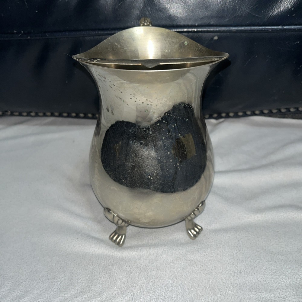 Vintage A1 Silverplated Footed Pitcher With Ice Guard Regency Decor Serving