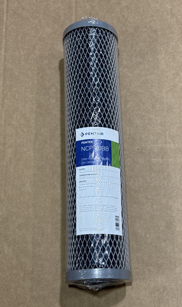 Pentek NCP-20BB 10 Micron Whole House 20 x 4.5 Carbon Impregnated Water Filter