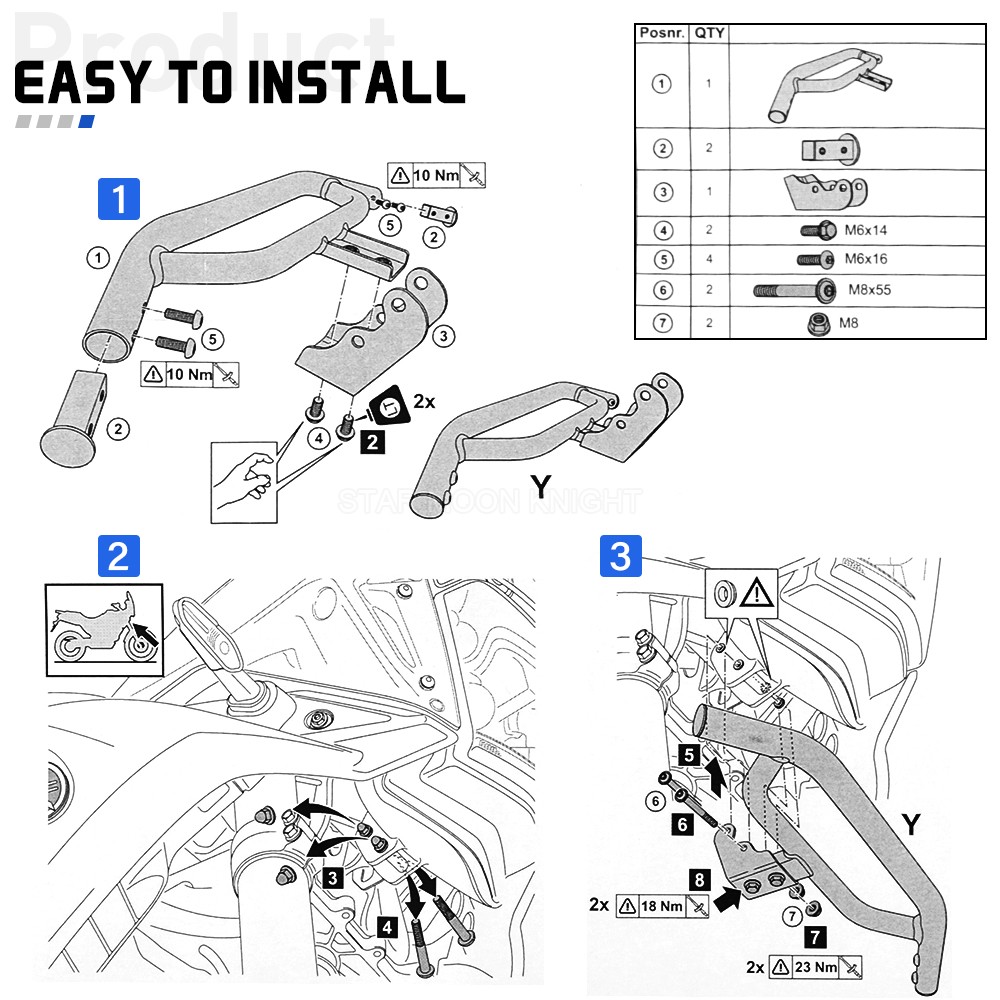 Tenere 700 World Raid Front Panel Protector For Yamaha Tenere 700 Front Guard