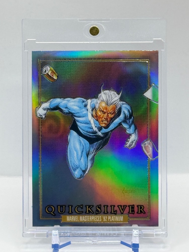 2024 Marvel Masterpieces '92 Platinum #71 Quicksilver - Rainbow Parallel