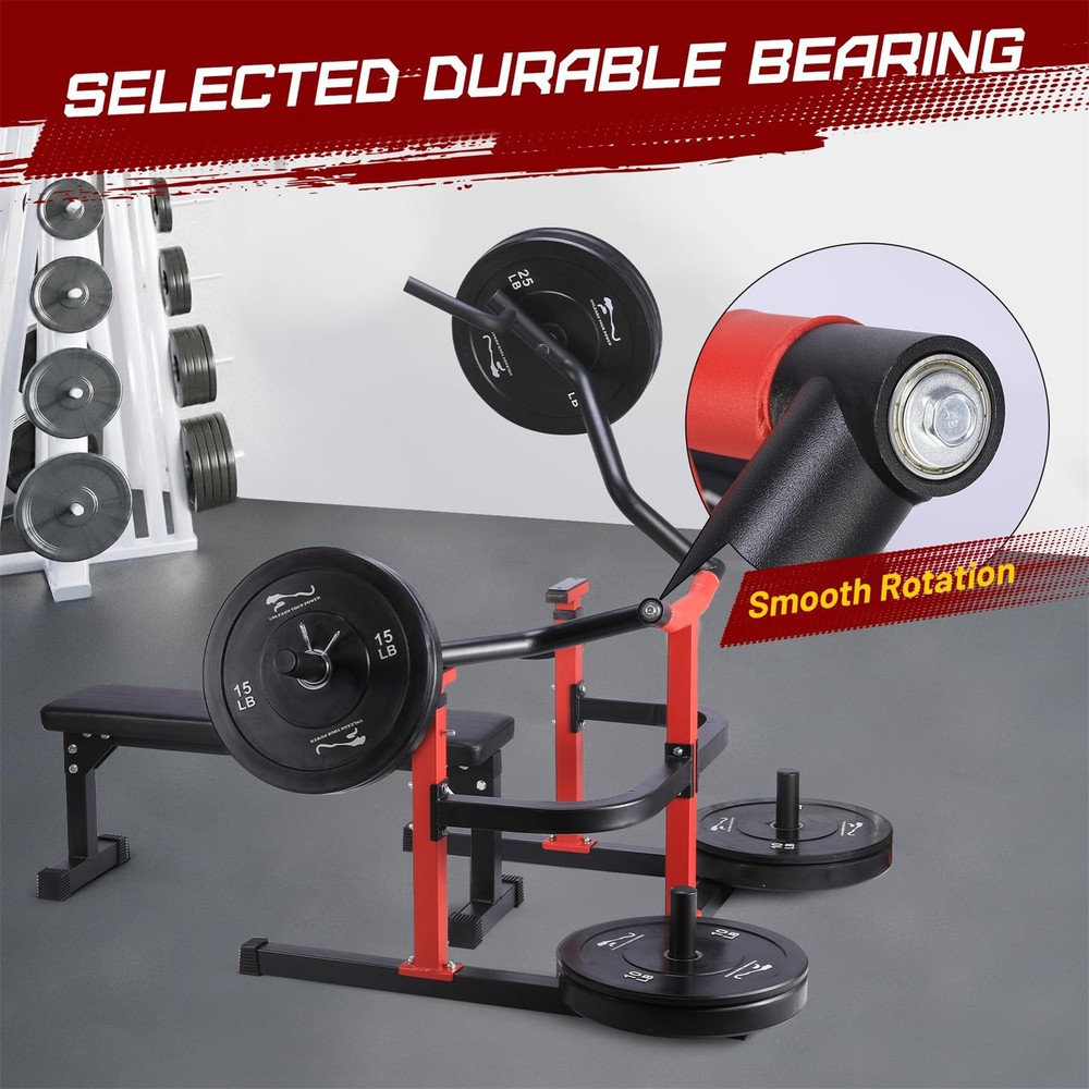 😸Chest Press Machine Weight Bench Press Machine Adjustable Flat Incline Bench