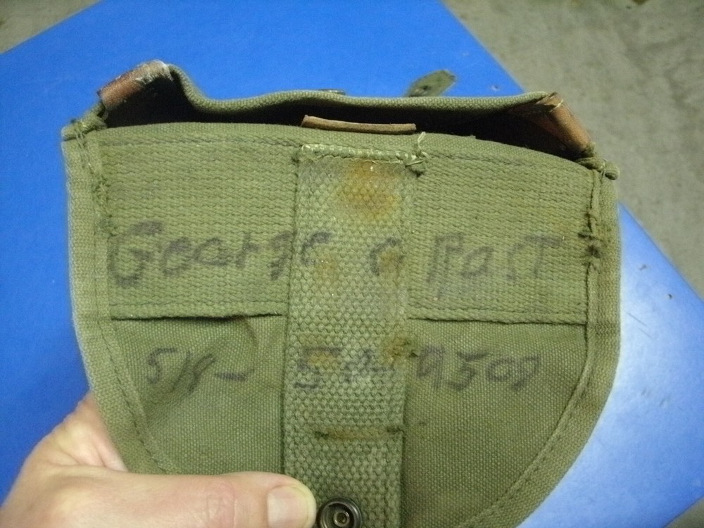 CANVAS M56 M1956 SHOVEL E TOOL COVER NAMED