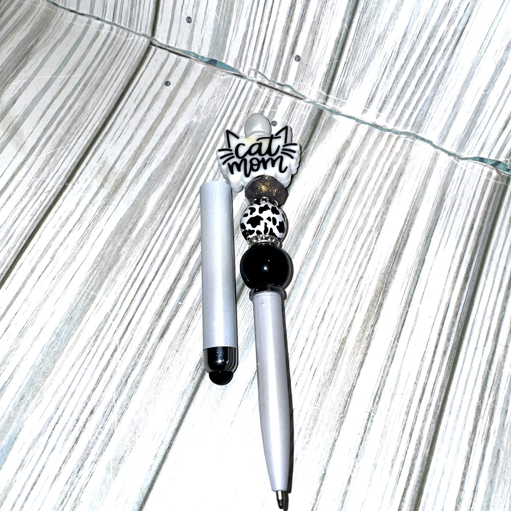 HAND MADE BEAD PEN, BEAD KEY CHAIN, wallet -& INK REFILL-3 PC set