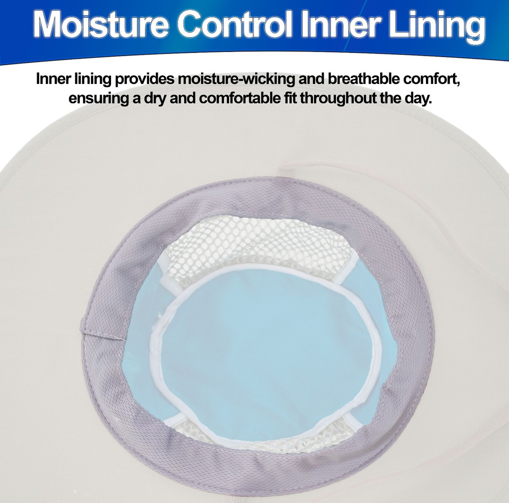 Cooling Sunscreen Hat Hydro Evaporative UV Protection SPF Reflective Sun Hat Cap
