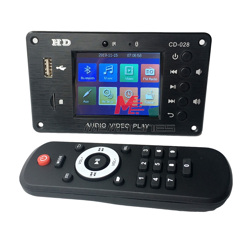 5v-24v 5.0 Bluetooth Call LCD Multimedia Playback 2.8'' MP5 Video Decoding Board
