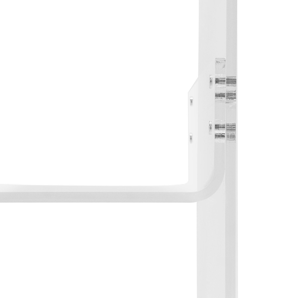 Side Table, Narrow End Table for Small Spaces, 3-tier Clear Acrylic Side Table