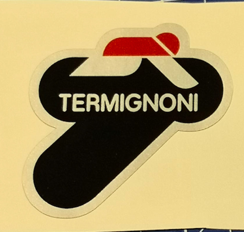 Termignoni Heat Resistant Stickers 8 Cm Left Black Silver Red