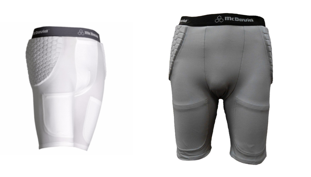 McDavid Pro 2 Pocket, 3 Pad Girdle Padded Compression Shorts 755T