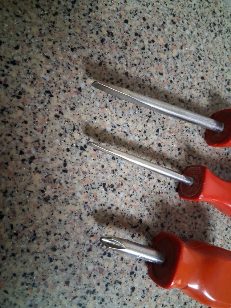 Mac Tools P212XA #2 Stubby Phillips, 2 Flat Head Screwdriver Red Handle