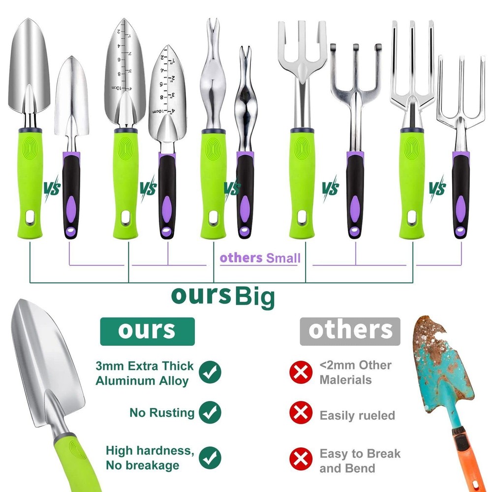 84 PCS Garden Tools Set,10pcs Succulent Set Included 6pcs Multicolor