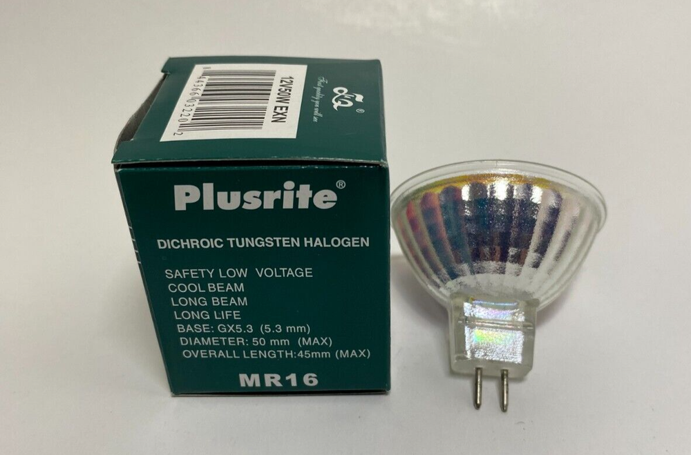 PlusRite 12V 50-Watt EXN MR16 Open Face Lamp - New
