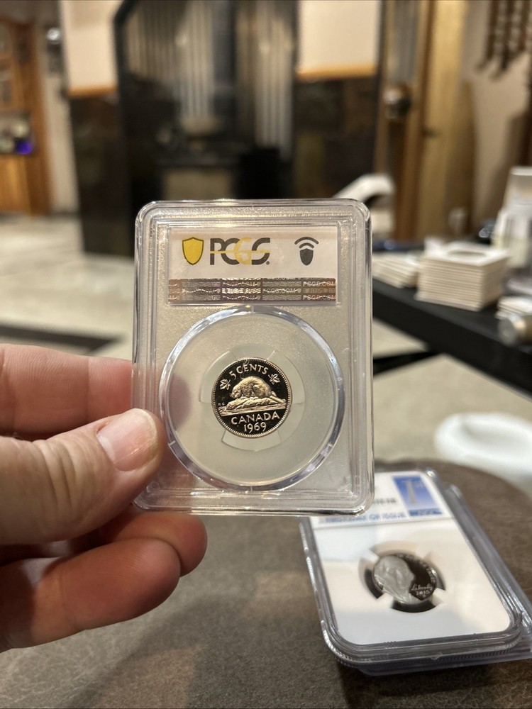 1969 PCGS PL65CAM Canada 5c