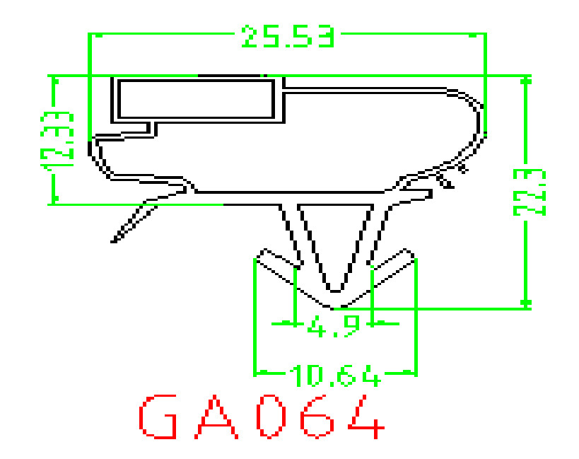 GA064 Refrigerator Door Seal Gaskets - Black