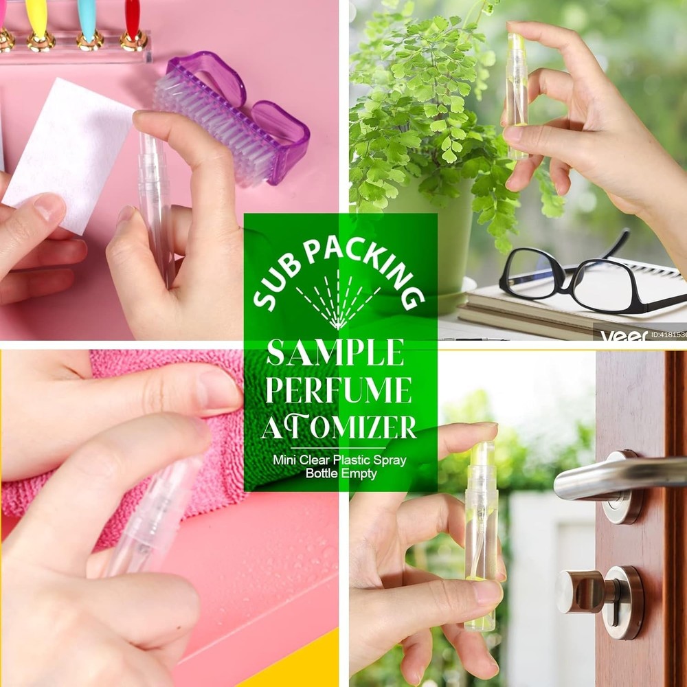 20 Mini Refillable Spray Bottles 5ml – Travel Atomizers for Perfume & Oils