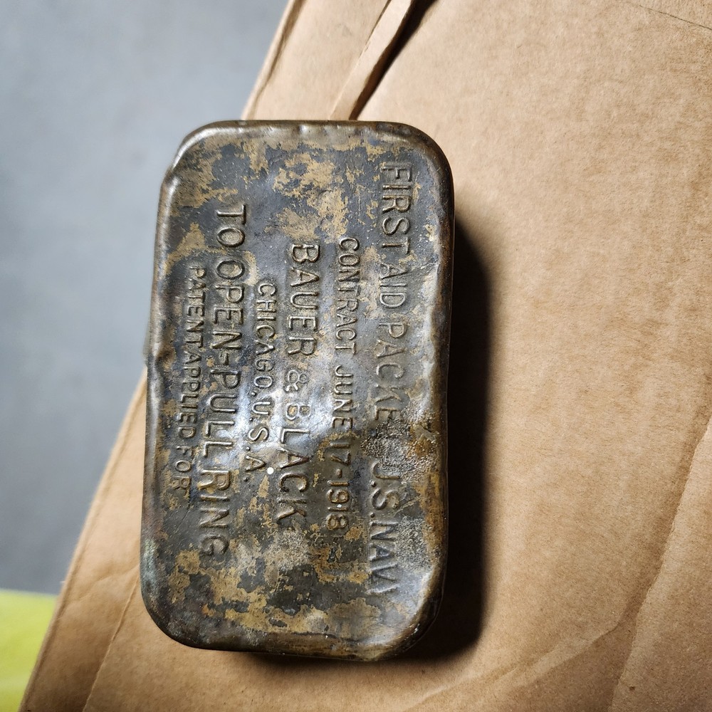 Vintage Unopened First Aid Packet Naval