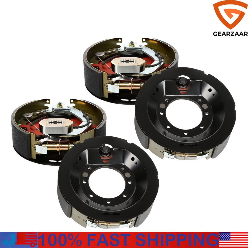 Four 12-1/4x3-3/8" 10K GD Electric Backing Plate 10000# Trailer Brake Fit US*