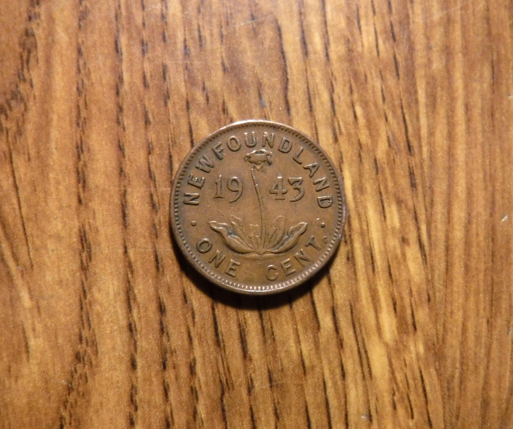CANADA NEWFOUNDLAND SMALL CENT 1943 COIN (27)