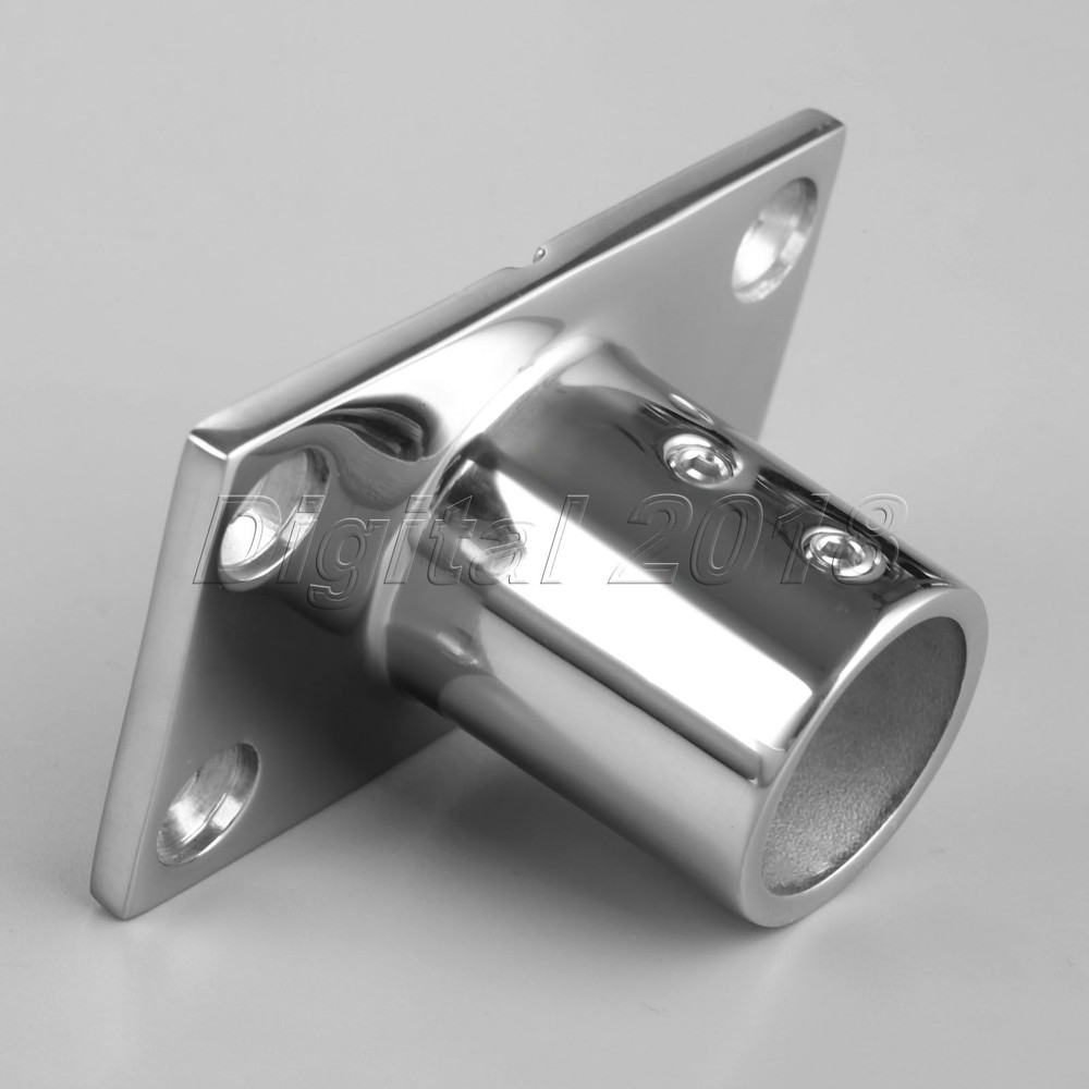Boat Hand Rail Fitting 90 Degree 1" Rectangular Base-Marine Stainless Steel