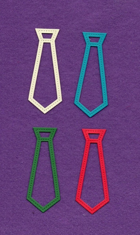 TIE # 4 die cuts scrapbook cards