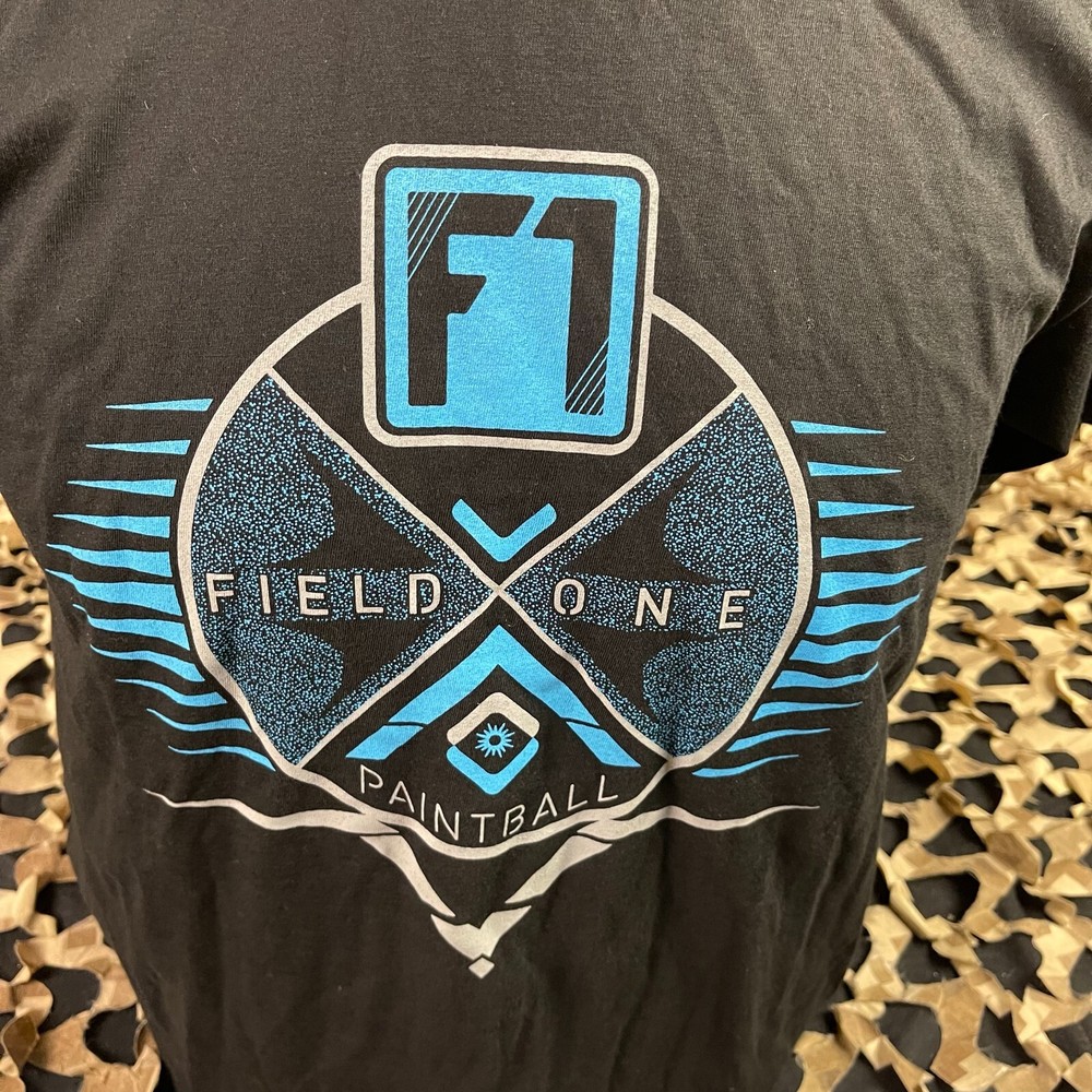 NEW Field One Crest T-Shirt - Black - Medium