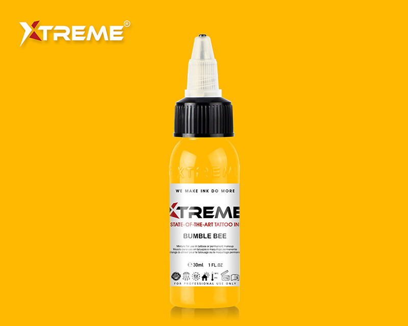 BUMBLE BEE Yellow Xtreme Ink Bright Solid Color Tattoo Pigment Made in USA