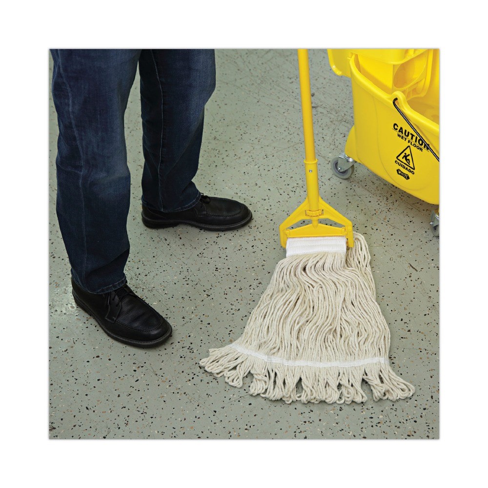Boardwalk 524C 24 oz. Pro Loop Web/Tailband Cotton Mop Head - WT (12/CT) New
