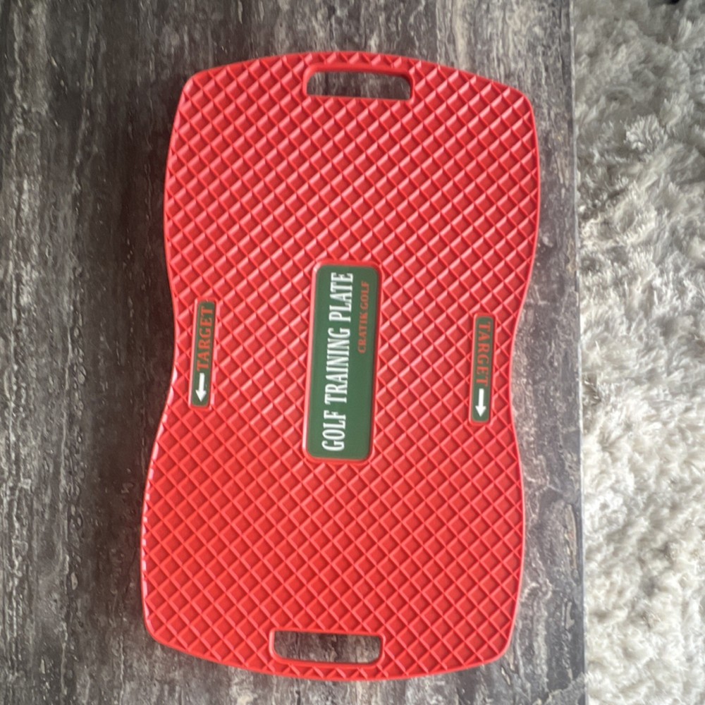 Creative Golf Training Plate Swing Trainer Red Balance Aid Portable Plastic