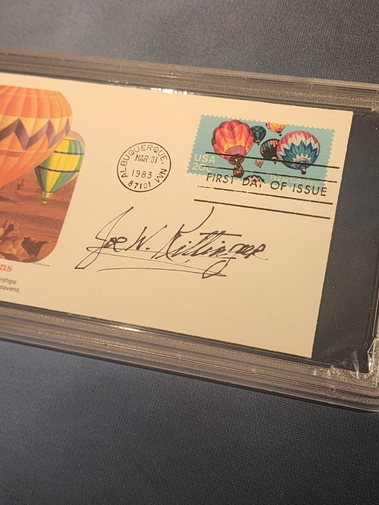 Colonel Joe Kittinger NASA AIR FORCE Signed FDC Envelope PSA AUTHENTIC LOA