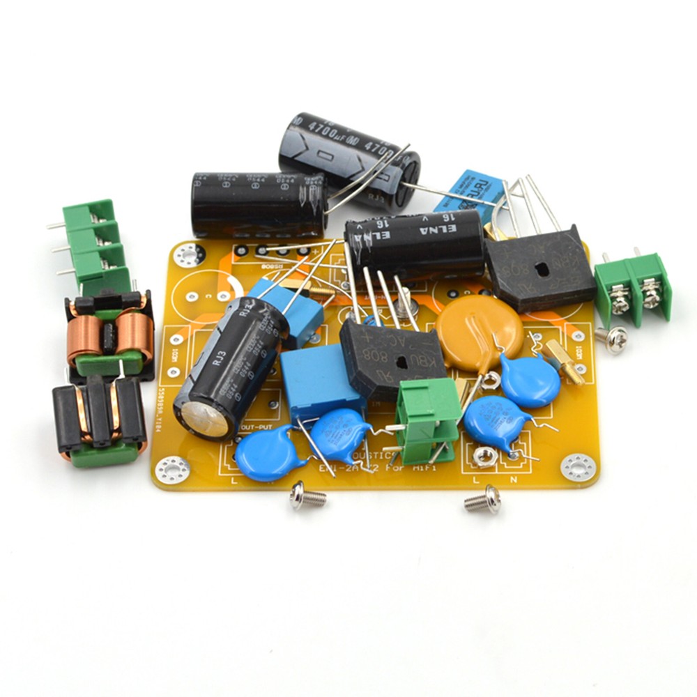 1pc HiFi AC Power Line Dual EMI Filter Module 440W Version Board