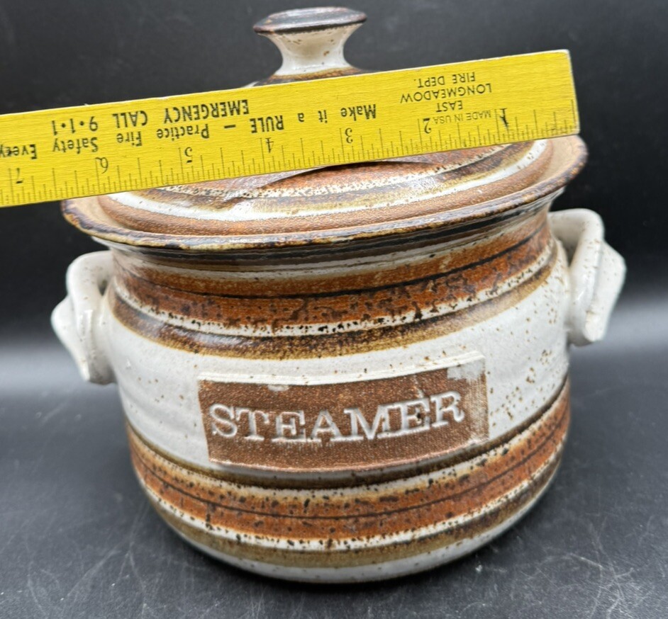 Christopher Robin Designs Striped Pottery “the Steamer” with Recipes