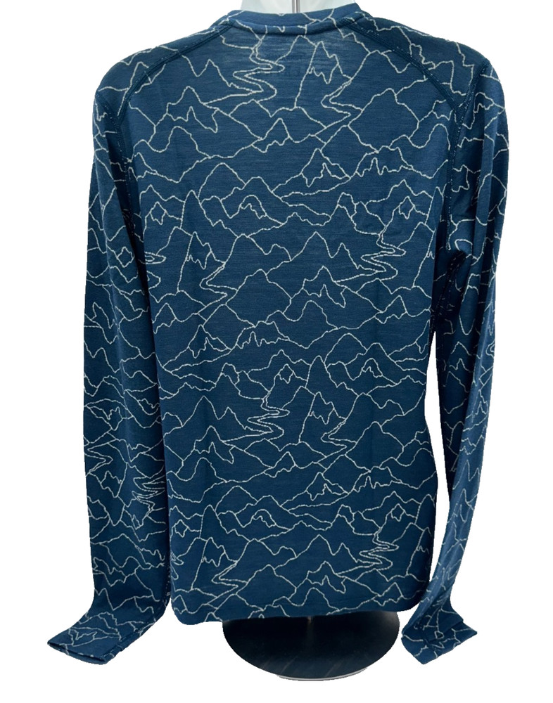 $110 Terramar Woolskins Women’s Merino Base Layer Top - Wave Range-Medium-New