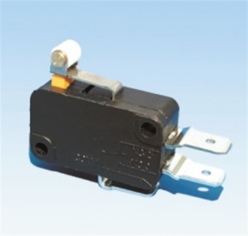 Micro Switch (Tend) TMV104-C; 10A Short Roller Type; (1C bottom terminal #250)