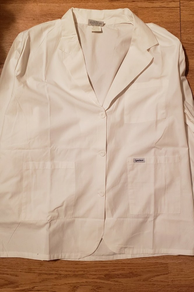 34" Lab Coat, Unisex, White color size XL