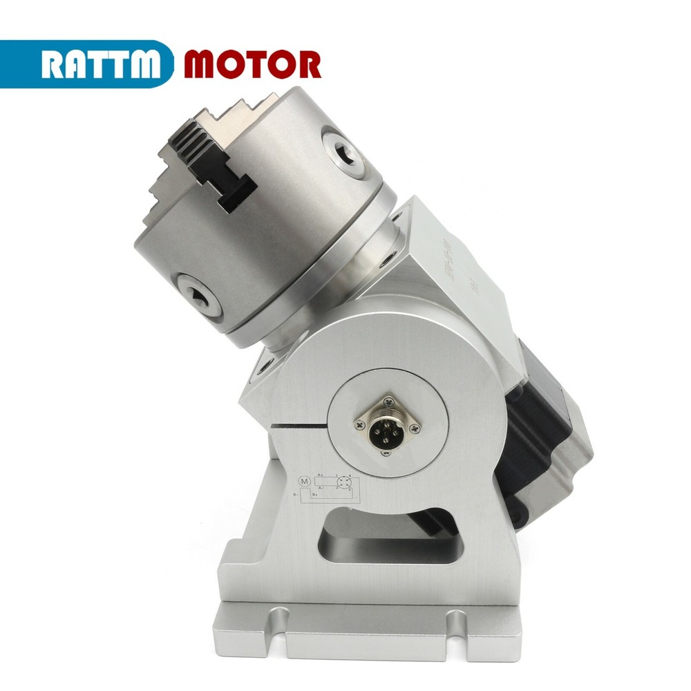 HT90-10-100A 4th axis 10:1 Two-phase 86 Stepper Motor Adjustable elevation angle