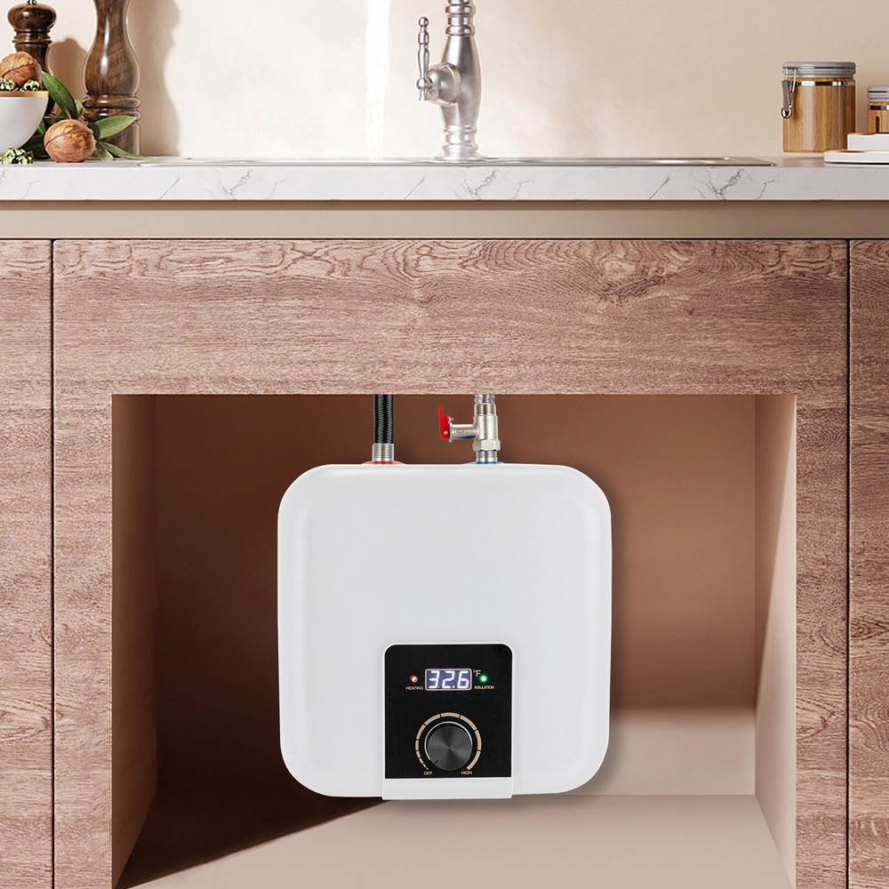 Electric Water Heater 1500W, Water Heater with 8L/2.11Gal Tanks+LED Display