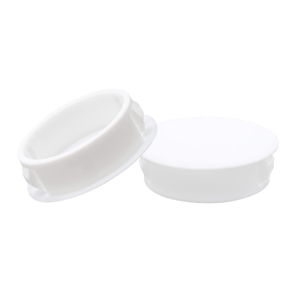 15PCS 50mm/2" White Hole Plugs Plastic Flush Pipe Insert End Caps (White)