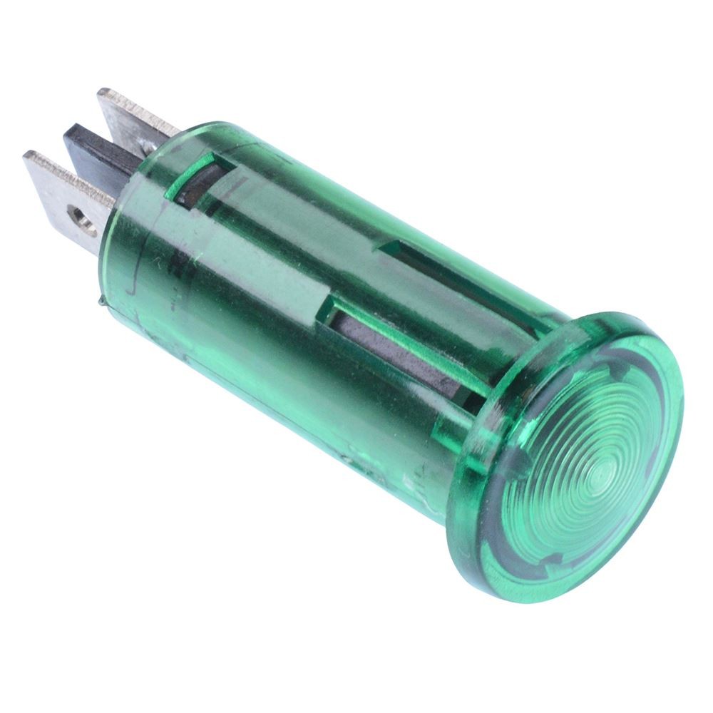 Green 24V 12.5mm Panel Indicator LED Light