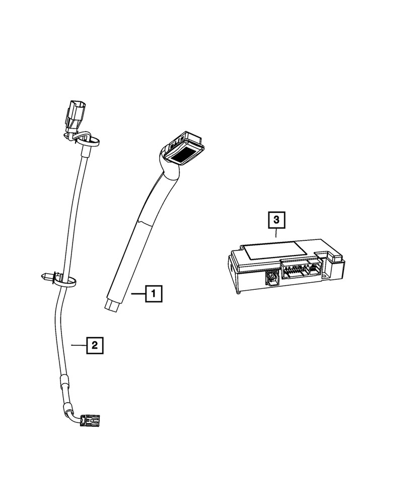 Genuine Mopar Audio Microphone 1MW17DX9AB