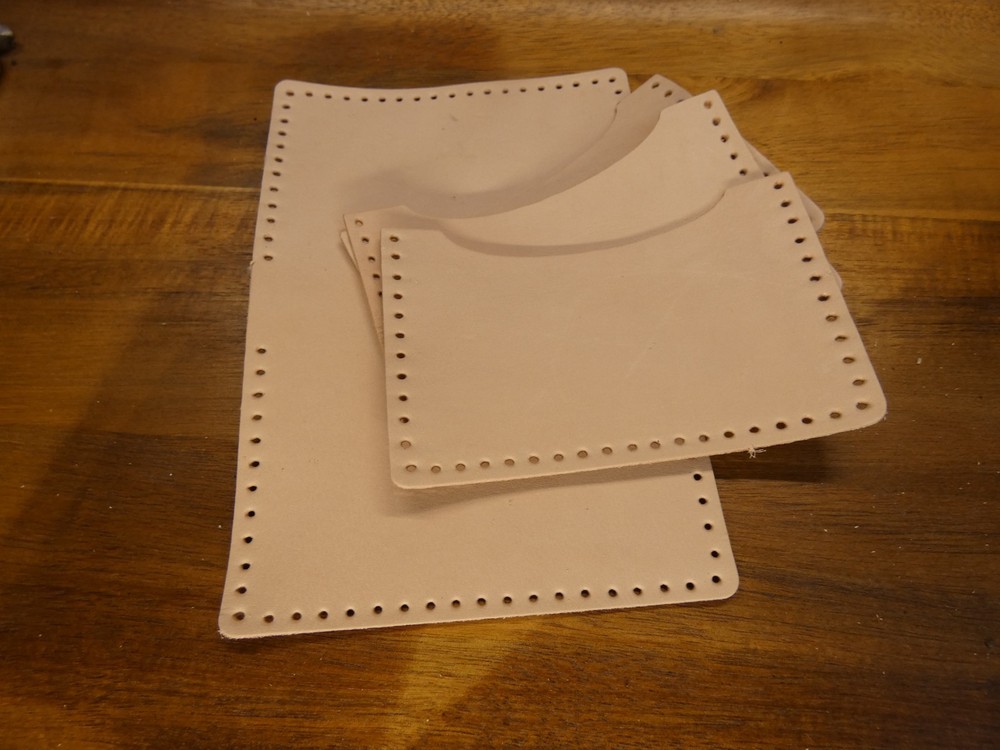 Leather Spring Clip wallet Kit-HAND STITCH
