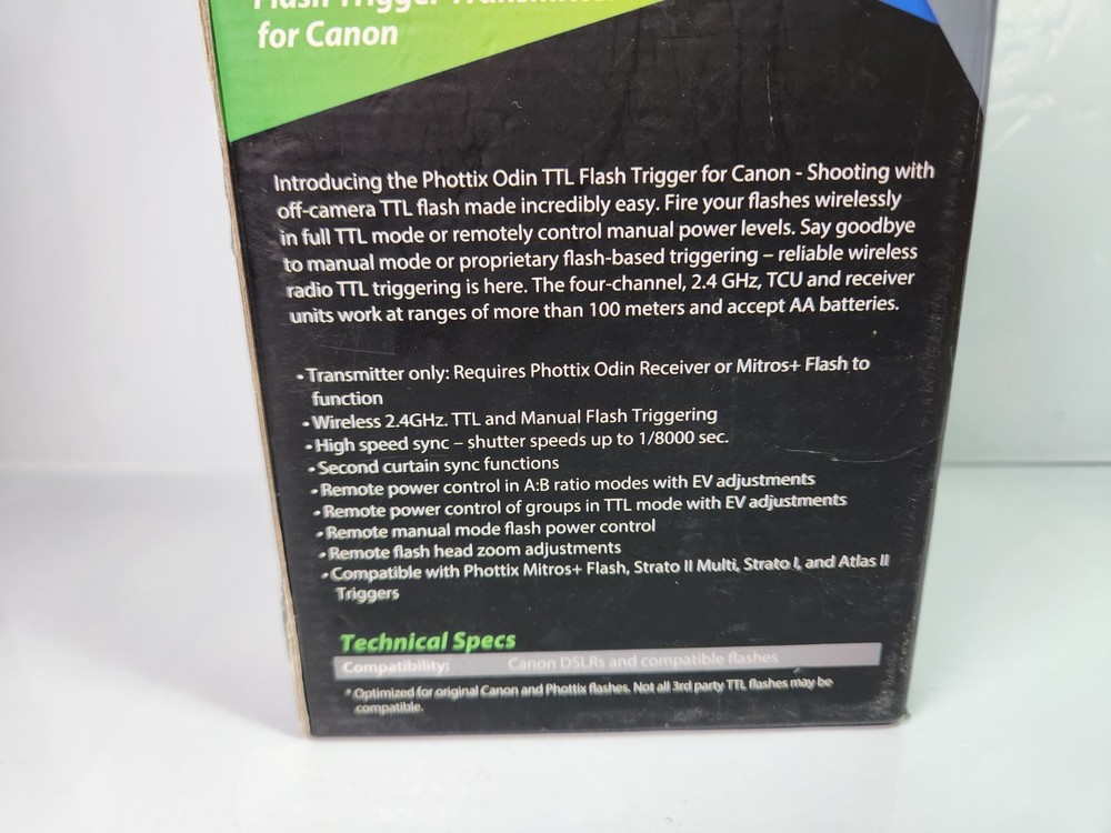 Phottix Odin TTL Flash Trigger Transmitter for Canon