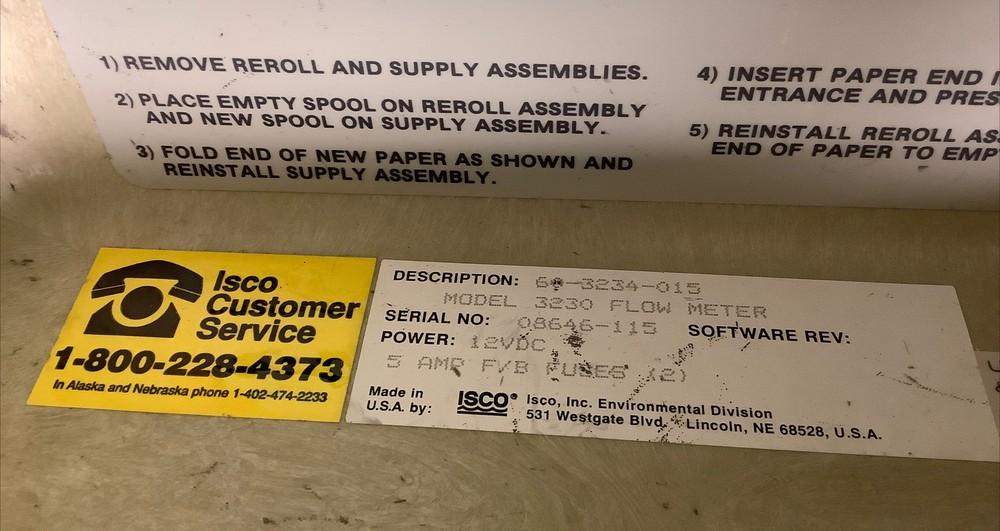 ISCO 3230 Bubbler Flow Meter | No Power Pack