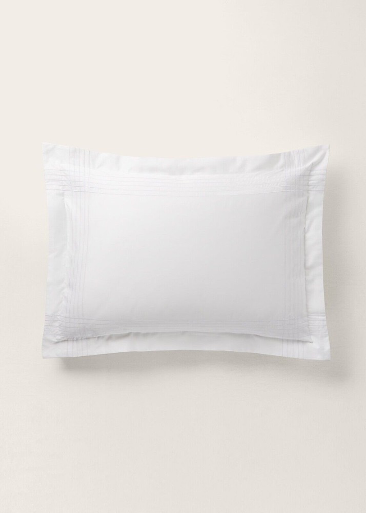 Ralph Lauren Organic Handkerchief Standard Sham $185 Studio White