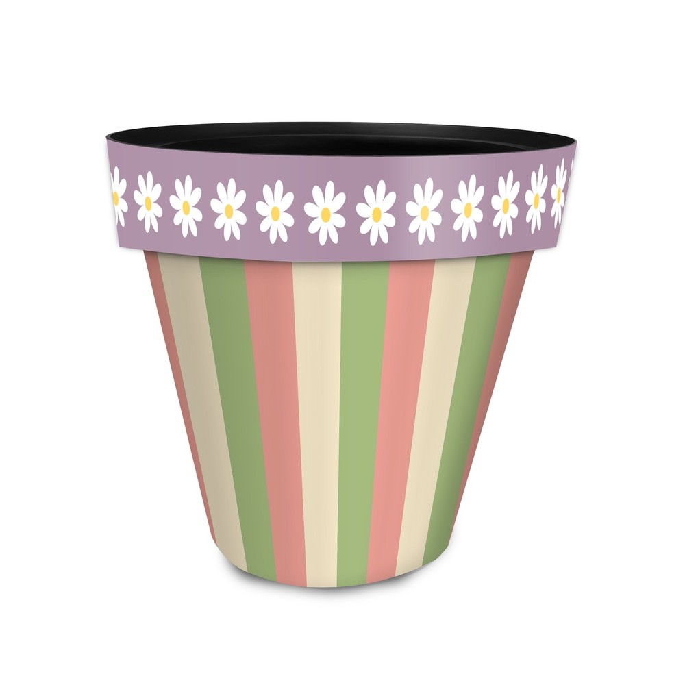 Briarwood Lane Spring Stripes Planter 8.5" Diameter