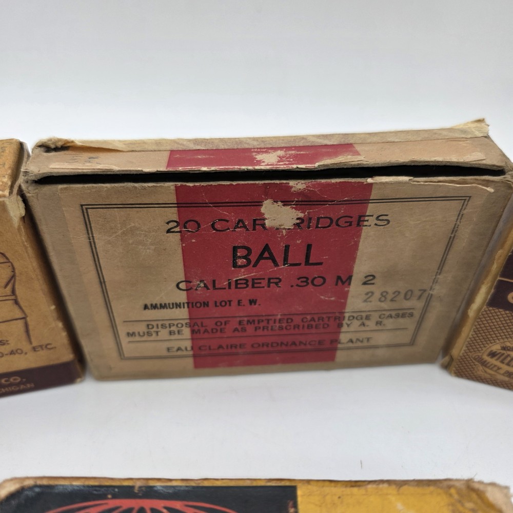 Vintage Empty Ammo Boxes For Display